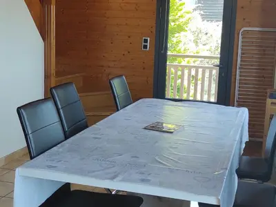 Plan de l'établissement Chalet montagnard confortable à Super Besse avec grand terrain et parking privé - FR-1-814-139