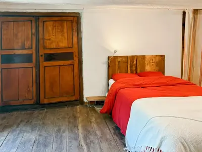 Un ou plusieurs lits dans un hébergement de l'établissement Le refuge d'Auvergne, calme, 8pers, jardin