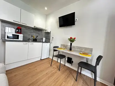Cuisine ou kitchenette dans l'établissement Soif de Limoges, cosy en hypercentre