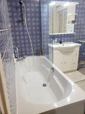 Salle de bains dans l'établissement Agréable maison avec vue panoramique