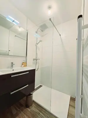 Salle de bains dans l'établissement MAGNIFIQUE APPARTEMENT DUPLEX - 13 personnes