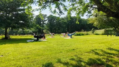 Jardin de l'établissement Le Mas Bellanger