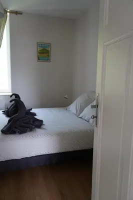 Un ou plusieurs lits dans un hébergement de l'établissement Le Balcon d'Auxane - Entre ciel, lac et montagne