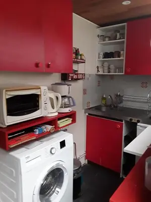 Cuisine ou kitchenette dans l'établissement Ty-Bougnat
