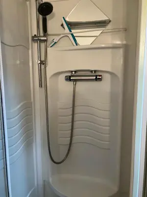 Salle de bains dans l'établissement Villa Alexandre René