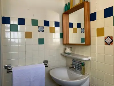 Salle de bains dans l'établissement Maison 10 Personnes Quercy