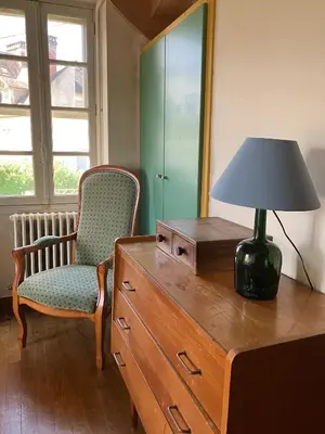 Coin salon dans l'établissement Maison 10 Personnes Quercy