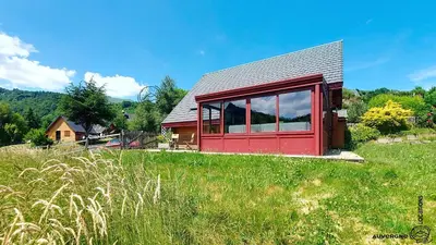 Paysage naturel près de le chalet