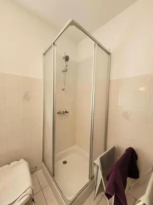 Salle de bains dans l'établissement Gîte de France Chez baptiste 2 épis - Gîte de France 4 personnes MAE-0013