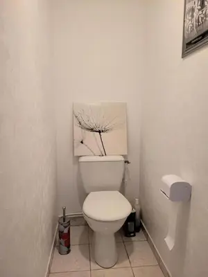 Salle de bains dans l'établissement Gîte de France Chez baptiste 2 épis - Gîte de France 4 personnes MAE-0013