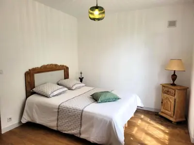 Un ou plusieurs lits dans un hébergement de l'établissement Gîte de France Chez baptiste 2 épis - Gîte de France 4 personnes MAE-0013
