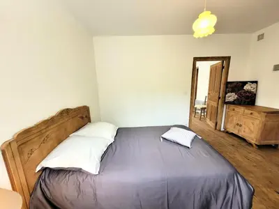 Un ou plusieurs lits dans un hébergement de l'établissement Gîte de France Chez baptiste 2 épis - Gîte de France 4 personnes MAE-0013