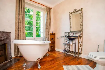 Salle de bains dans l'établissement Family Villa - Laroche Martel
