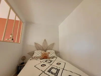 Un ou plusieurs lits dans un hébergement de l'établissement Casa Labrousse, quartier Hôpital, clim