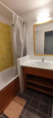 Salle de bains dans l'établissement Appartement dans résidence avec piscine et parking couvert