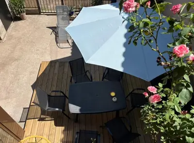 Terrasse ou espace extérieur de l'établissement Logement au cœur de la Vallée de la Dordogne