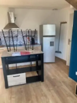 Cuisine ou kitchenette dans l'établissement Location saisonnière Lot