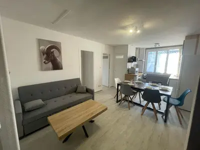 Coin salon dans l'établissement Villa Laudouze