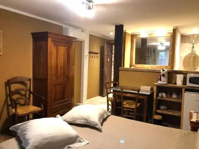 Un ou plusieurs lits dans un hébergement de l'établissement Ecuries de Saint Maurice- Maison d'hôtes de Gondou