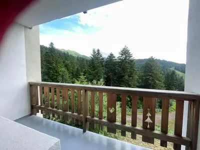 Vue générale sur la montagne ou vue sur la montagne depuis l'appartement