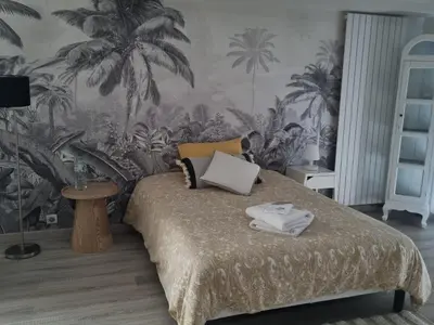 Un ou plusieurs lits dans un hébergement de l'établissement La Villa Bellevue - 4 prs