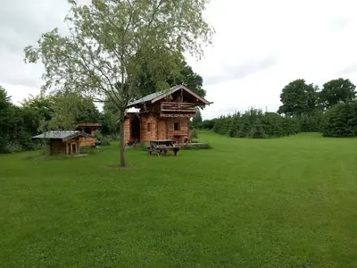 Jardin de l'établissement Le Domaine d'Evolène