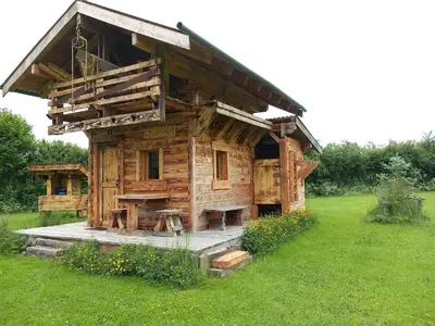 Jardin de l'établissement Le Domaine d'Evolène