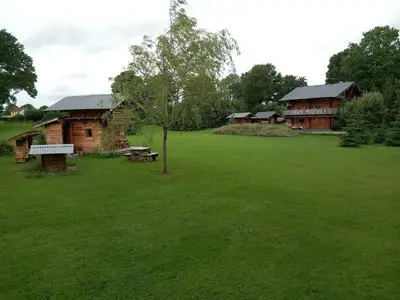 Jardin de l'établissement Le Domaine d'Evolène