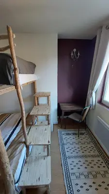 Un ou plusieurs lits dans un hébergement de l'établissement Les Chambres du Monteil - 1 à 5personnes