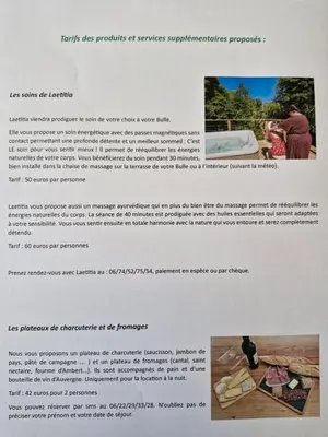 Plan de l'établissement Bulle de printemps