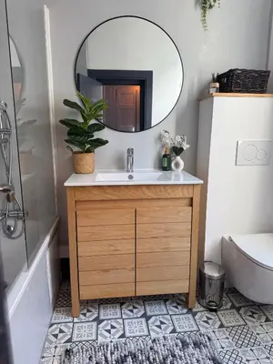 Salle de bains dans l'établissement Le Signature