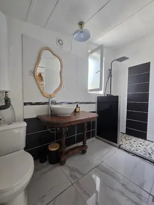 Salle de bains dans l'établissement Le rêve chrysalide