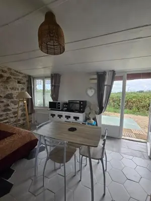 Cuisine ou kitchenette dans l'établissement Le rêve chrysalide