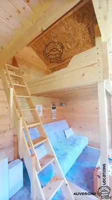 Un ou plusieurs lits superposés dans un hébergement de l'établissement Chalet Hestia