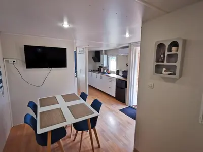 Cuisine ou kitchenette dans l'établissement Le Temps d une Pause