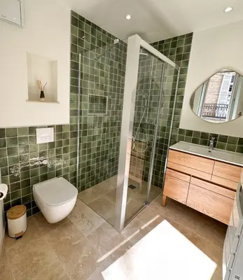 Salle de bains dans l'établissement Charmant T2 tout confort