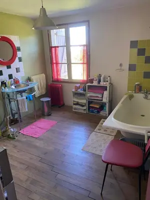 Un ou plusieurs lits dans un hébergement de l'établissement Petite maison ancienne dans le lot