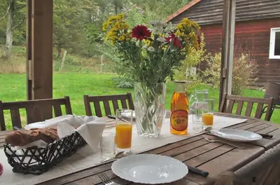 Boissons dans l'établissement Adapted chalet