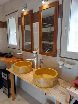 Salle de bains dans l'établissement GITE de THOMAS