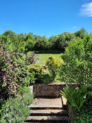 Jardin de l'établissement Ludo-gîte Le Petit Peuple