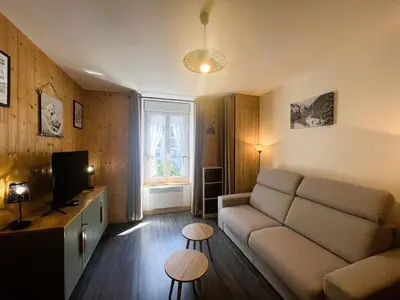 Coin salon dans l'établissement Appartement T2 au Mont-Dore, proche Thermes, 4 pers - FR-1-608-294