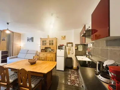 Cuisine ou kitchenette dans l'établissement Appartement T2 au Mont-Dore, proche Thermes, 4 pers - FR-1-608-294