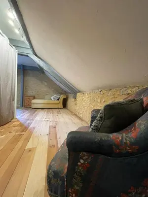 Coin salon dans l'établissement Lascaux Countryside Gîtes 4 people
