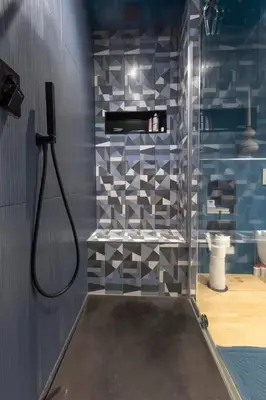 Salle de bains dans l'établissement La Motte Bleue