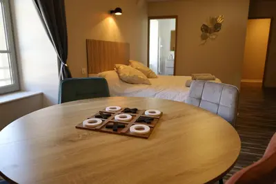 Coin salon dans l'établissement Le relais de poste