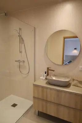 Salle de bains dans l'établissement Le relais de poste