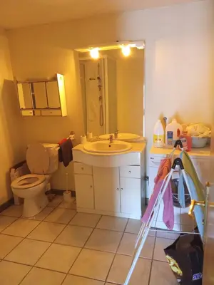 Salle de bains dans l'établissement Appartement