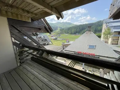 Vue générale sur la montagne ou vue sur la montagne depuis l'appartement