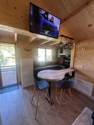 Cuisine ou kitchenette dans l'établissement Châlet au pied du Puy Mary