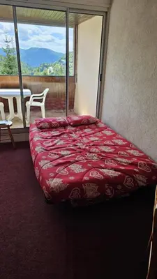Un ou plusieurs lits dans un hébergement de l'établissement Le Nid des Cimes- séjour détente face aux sommets